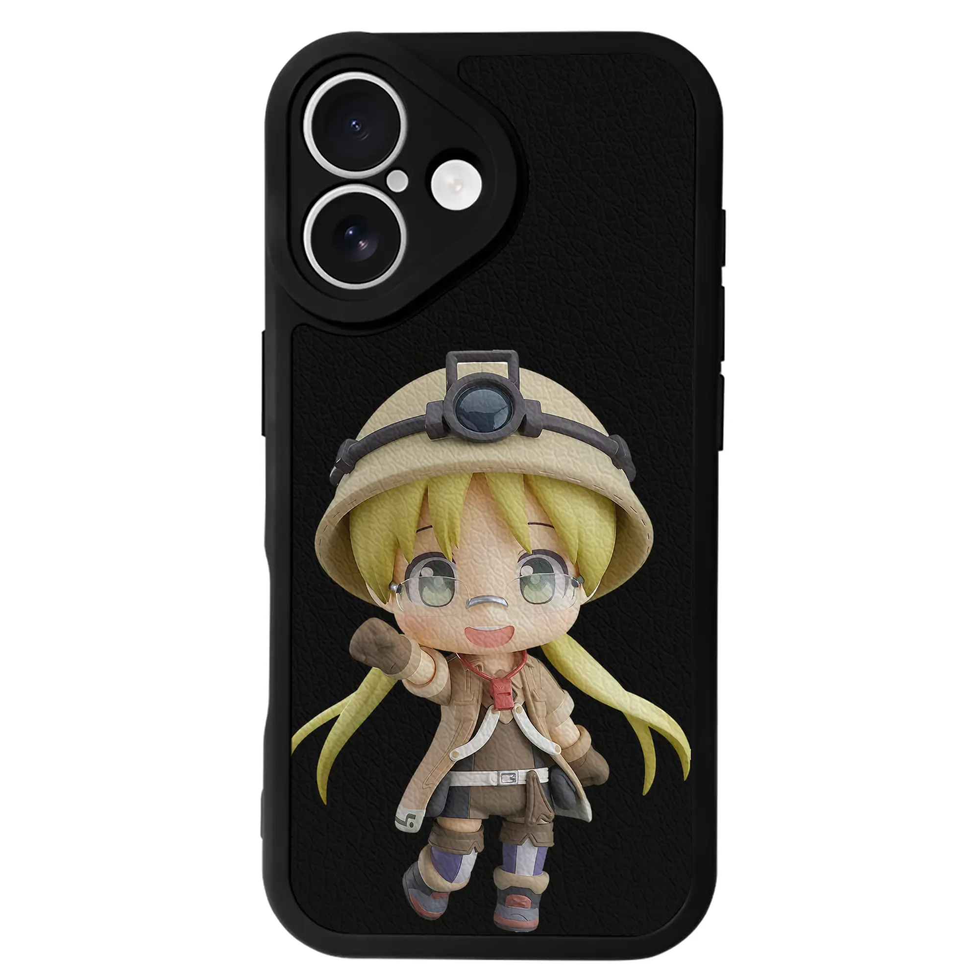 メイドインアビス グッズ,リコ - IPhone 16シリーズ対応 ・ シリコンスマホケース ・ レザー調 ・ 高精度フィット ・ 耐衝撃 ・ ワイヤレス充電対応 ・ 精密カット